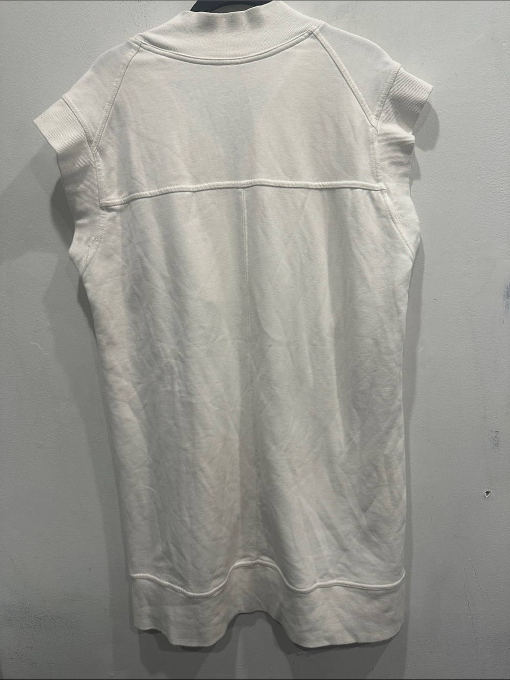Daily Practice Anthropologie Meru Zip-Front Mini Dress Ivory large Sporty tennis - Picture 7 of 9